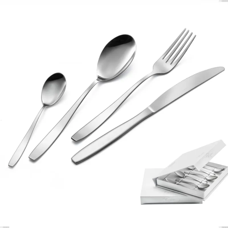 Must-Have Confezione a libro 6 pezzi cucchiaino moka Wind, Acciaio 18/0 Acciaio 18/0 Nichel Free, spessore 2 mm mm Eme Posaterie