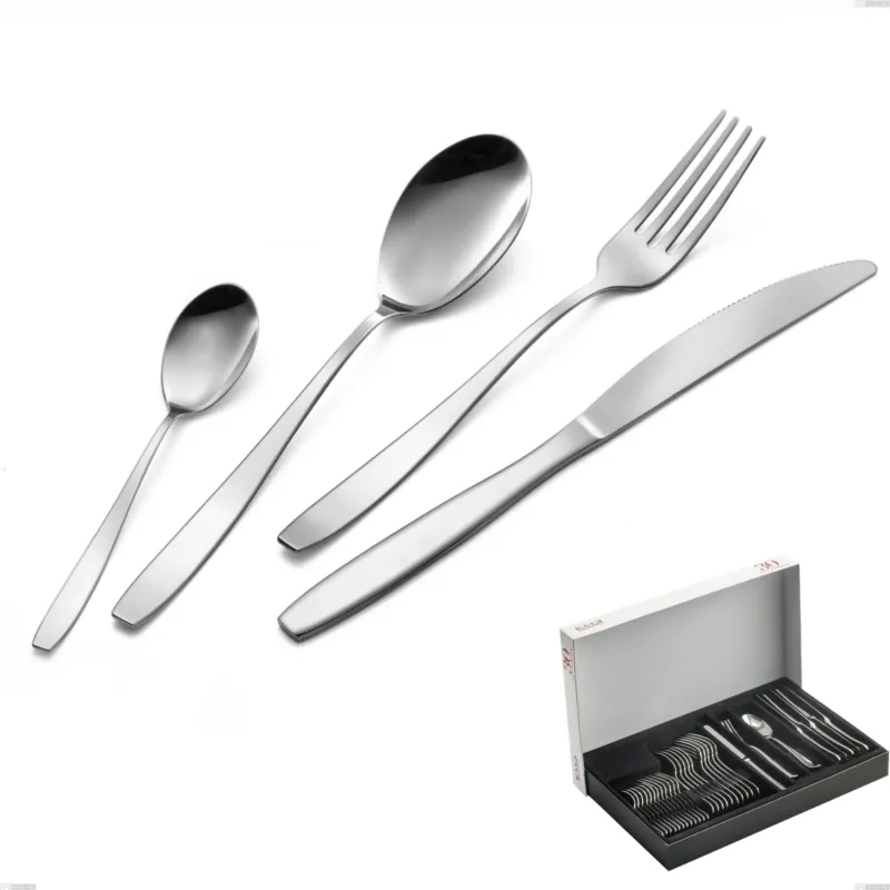 Professionale Confezione Panoramica 30 pezzi coltello economico Wind, Acciaio 18/0 Acciaio 18/0 Nichel Free, spessore 2 mm mm Eme Posaterie