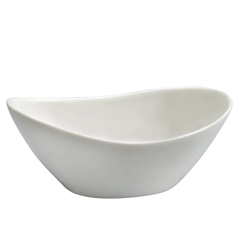 Pagamento Sicuro Insalatiera in porcellana alluminica al 30 % LUNA 27x23xh11 cm lavabile in lavastoviglie, ideale per la ristorazione anti sbeccatura Kaleidosmilano