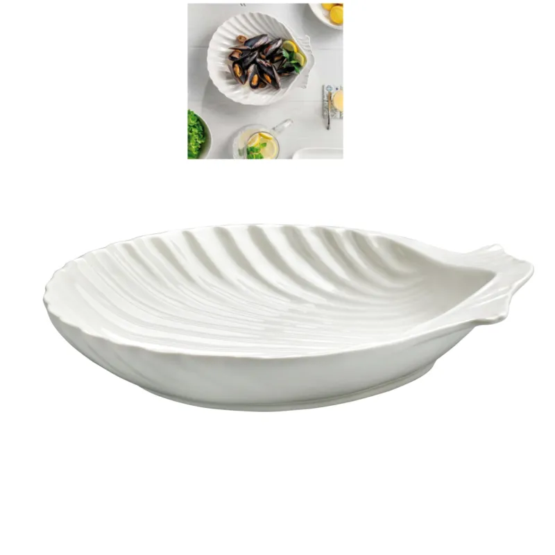 Affare Conchiglia in porcellana alluminica al 30 % MIAMI 30x20xh5 cm lavabile in lavastoviglie, ideale per la ristorazione anti sbeccatura Kaleidosmilano