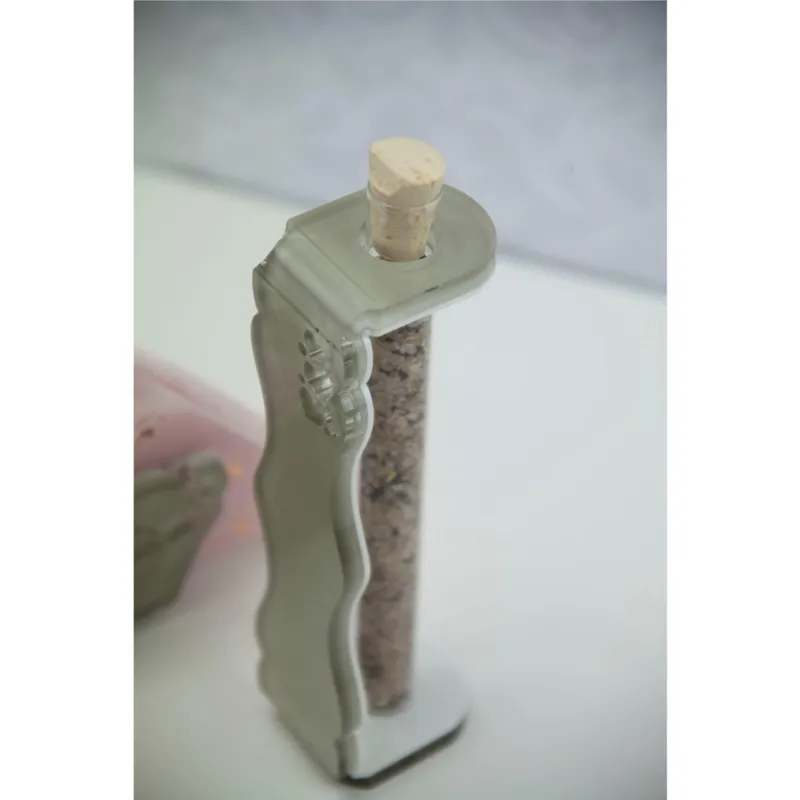 Promozione Esclusiva Porta Spezie in metacrilato tagliato al laser JOLIE 8x5xh19 cm colore bianco tortora I Dettagli