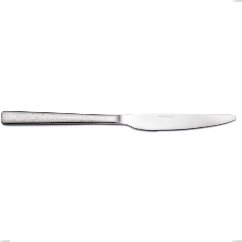 Coltello tavola Infinity Seamless, Acciaio 18/10 (aisi 304) incisione lasert, spessore 2.5 mm, lunghezza 242 mm Eme Posaterie Saldi