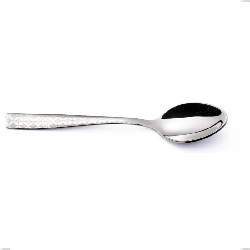 Cucchiaino moka Infinity Monogran, Acciaio 18/10 (aisi 304) incisione laser, spessore 2.5 mm, lunghezza 113 mm Eme Posaterie Soddisfatti O Rimborsati