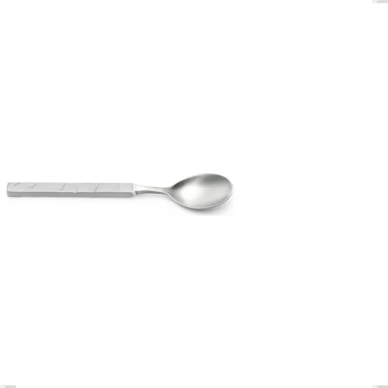 Ultimissimo Modello Cucchiaino moka Zeus ICE , Acciaio 18/10 forgiato martellato sabbiato, spessore 4 mm, lunghezza 110 mm, forgiato Eme Posaterie