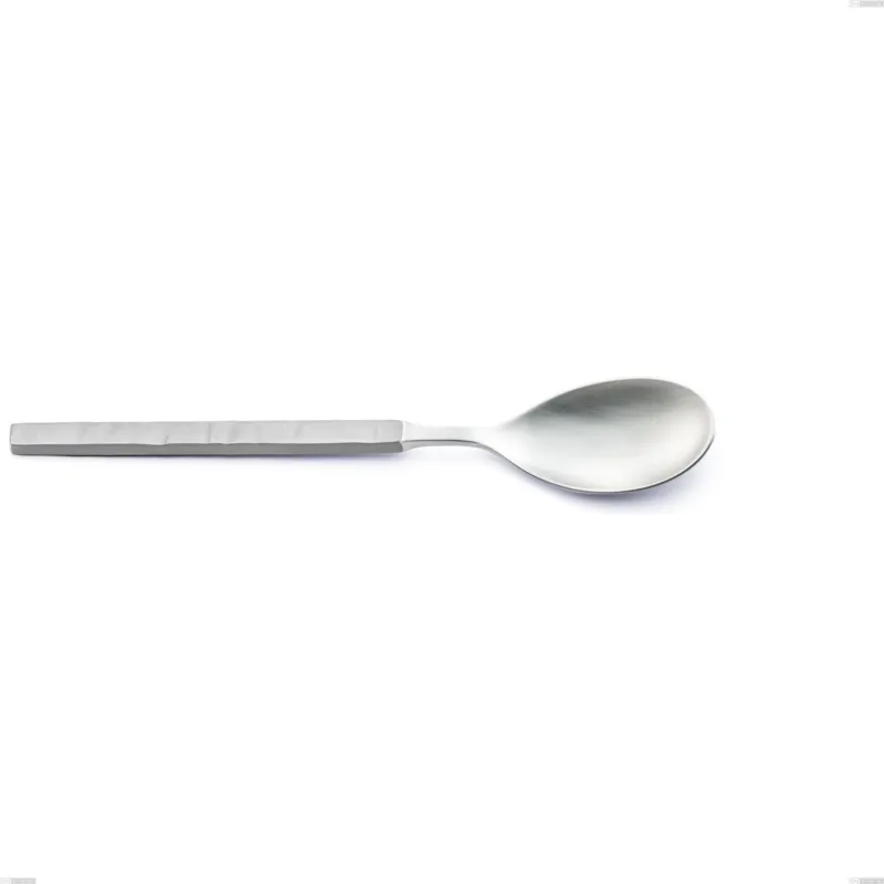 Professionale Cucchiaio tavola Zeus ICE , Acciaio 18/10 forgiato martellato sabbiato, spessore 4 mm, lunghezza 212 mm, forgiato Eme Posaterie