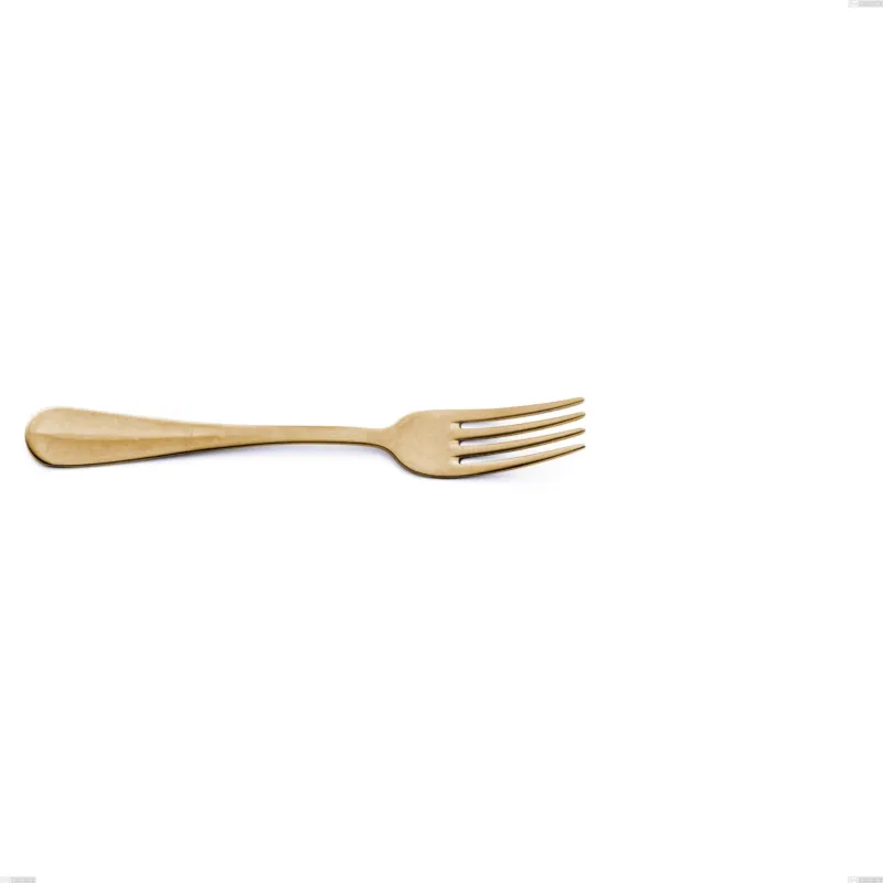 Popolare Forchetta frutta Royal Retrò PVD Gold, Acciaio 18/10 antico, spessore 2.5 mm, lunghezza 184 mm, pvd oro Eme Posaterie