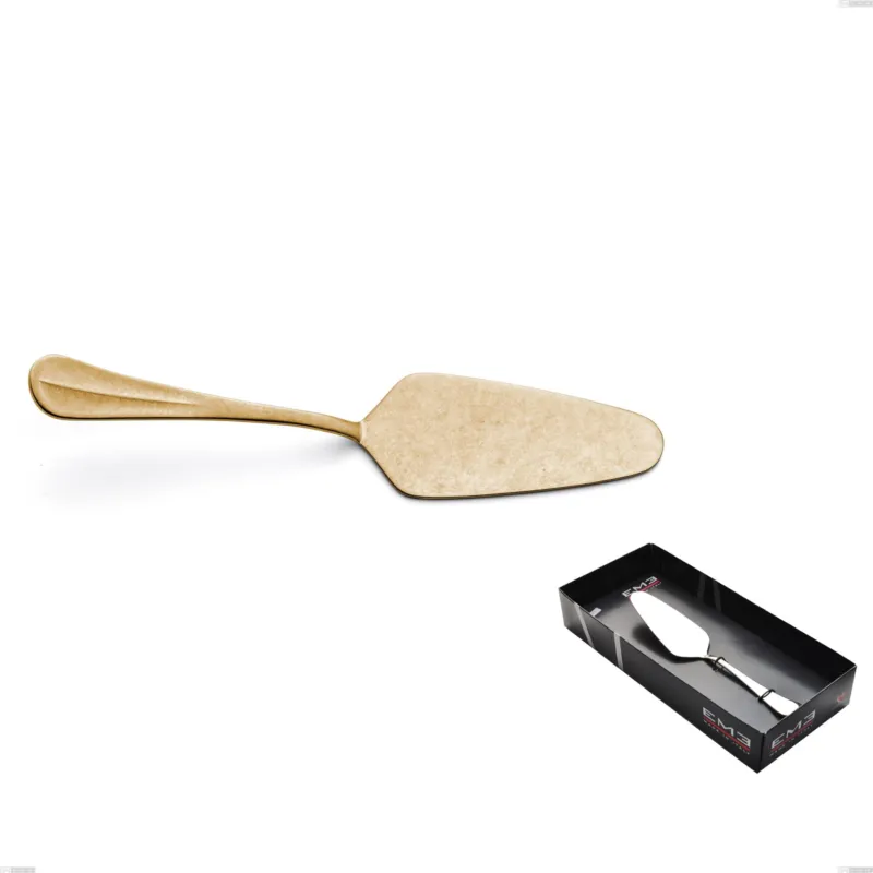 Offerta Confezione vetrina 1 pezzo pala torta Royal Retrò PVD Gold, Acciaio 18/10 antico, spessore 2.5 mm, pvd oro Eme Posaterie