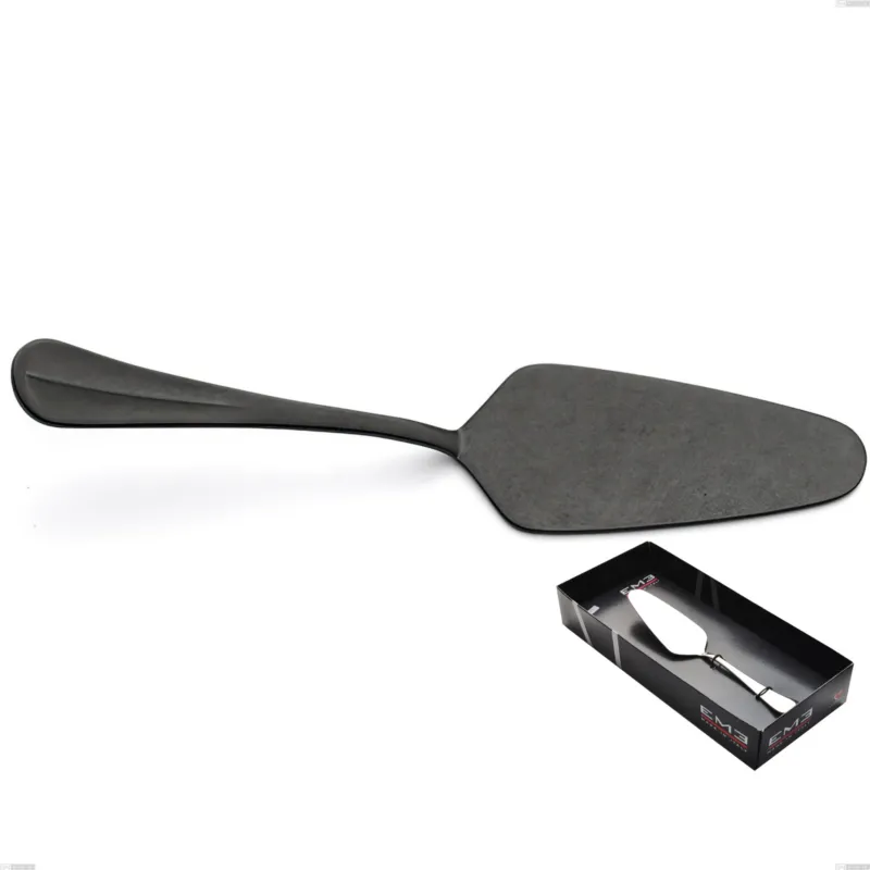 Prezzo Conveniente Confezione vetrina 1 pezzo pala torta Royal Retrò PVD Black, Acciaio inox 18/10 antico, spessore 2.5 mm, pvd black Eme Posaterie