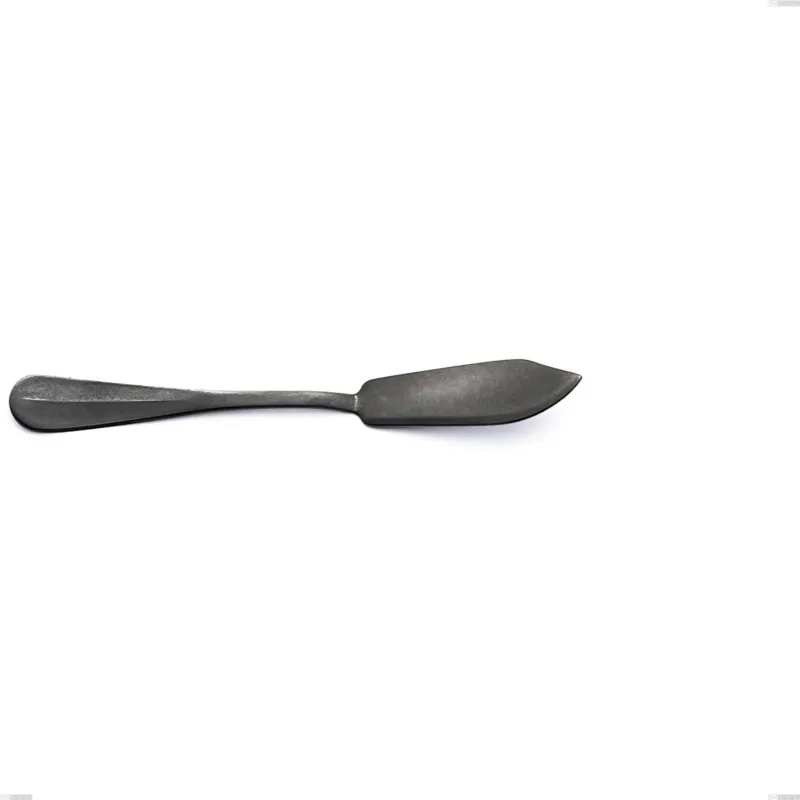 Coltello pesce Royal Retrò PVD Black, Acciaio inox 18/10 antico, spessore 2.5 mm, lunghezza 192 mm, pvd black Eme Posaterie Solo Oggi