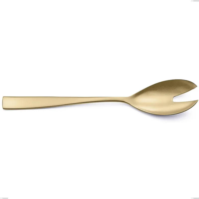 Scelto Dai Clienti Coppia insalata Etoile PVD Sabbiato Champagne, Acciaio 18/10 sabbiato, spessore 4 mm, lunghezza 260 mm, pvd champagne Eme Posaterie