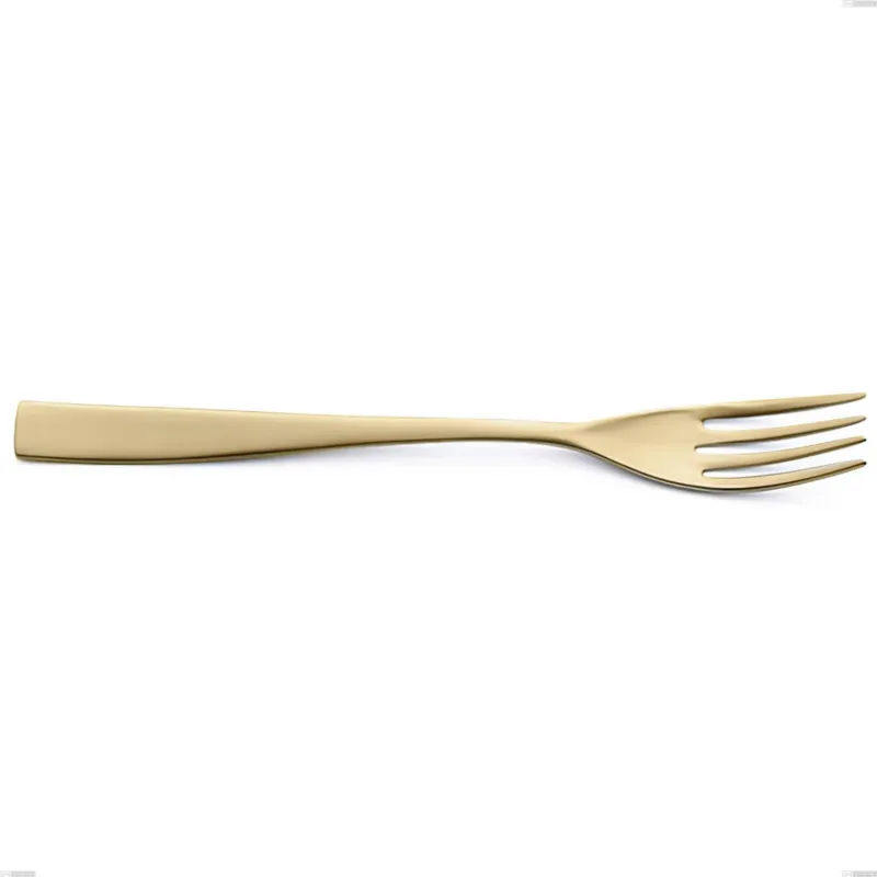 Prezzo Basso Forchetta frutta Etoile PVD Sabbiato Champagne, Acciaio 18/10 sabbiato, spessore 4 mm, lunghezza 190 mm, pvd champagne Eme Posaterie