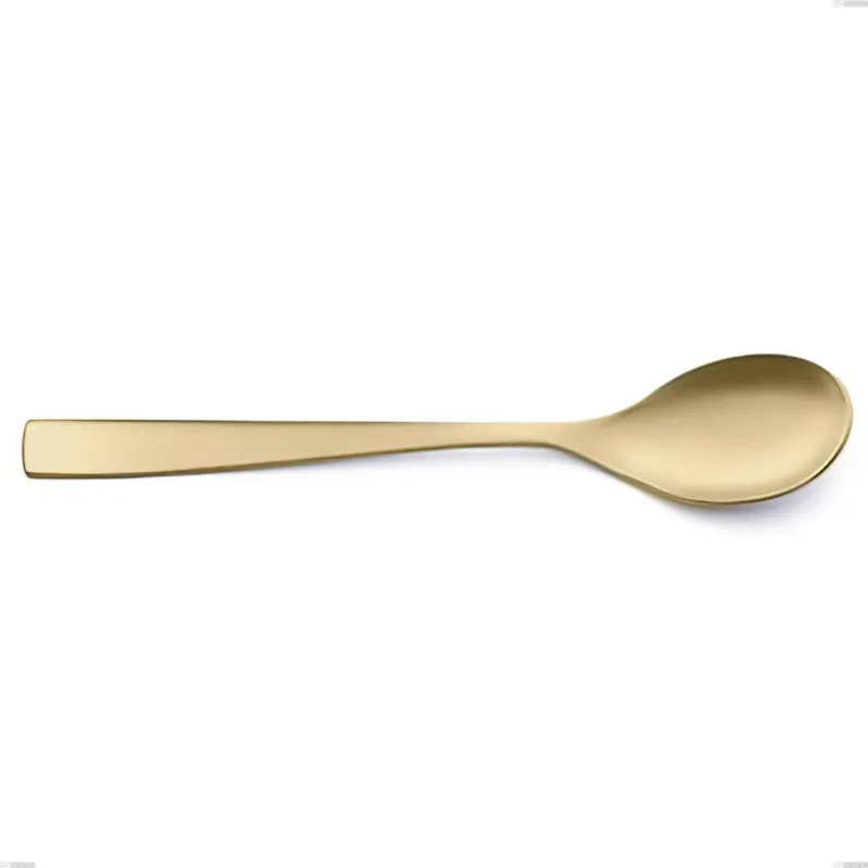Acquista Ora Cucchiaino moka Etoile PVD Sabbiato Champagne, Acciaio 18/10 sabbiato, spessore 4 mm, lunghezza 119 mm, pvd champagne Eme Posaterie
