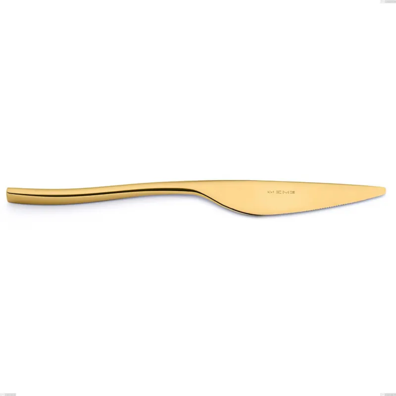 Direttamente Dal Produttore Coltello frutta Etoile PVD Gold, Acciaio 18/10 lucido, spessore 4 mm, lunghezza 206 mm, pvd oro Eme Posaterie