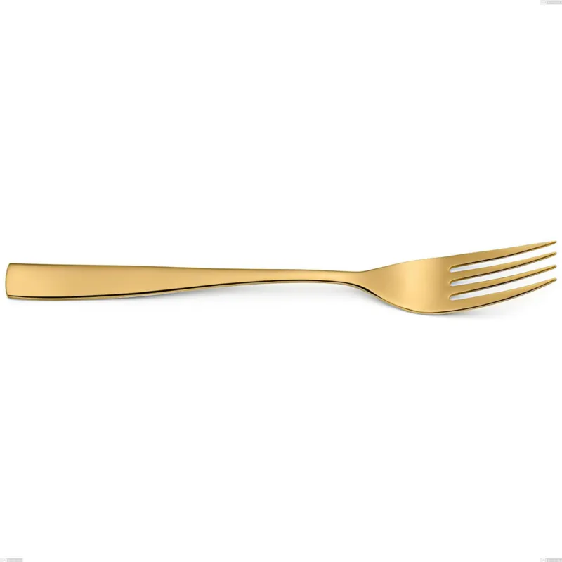 Esclusivo Forchetta da servizio Etoile PVD Gold, Acciaio 18/10 lucido, spessore 4 mm, lunghezza 260 mm, pvd oro Eme Posaterie