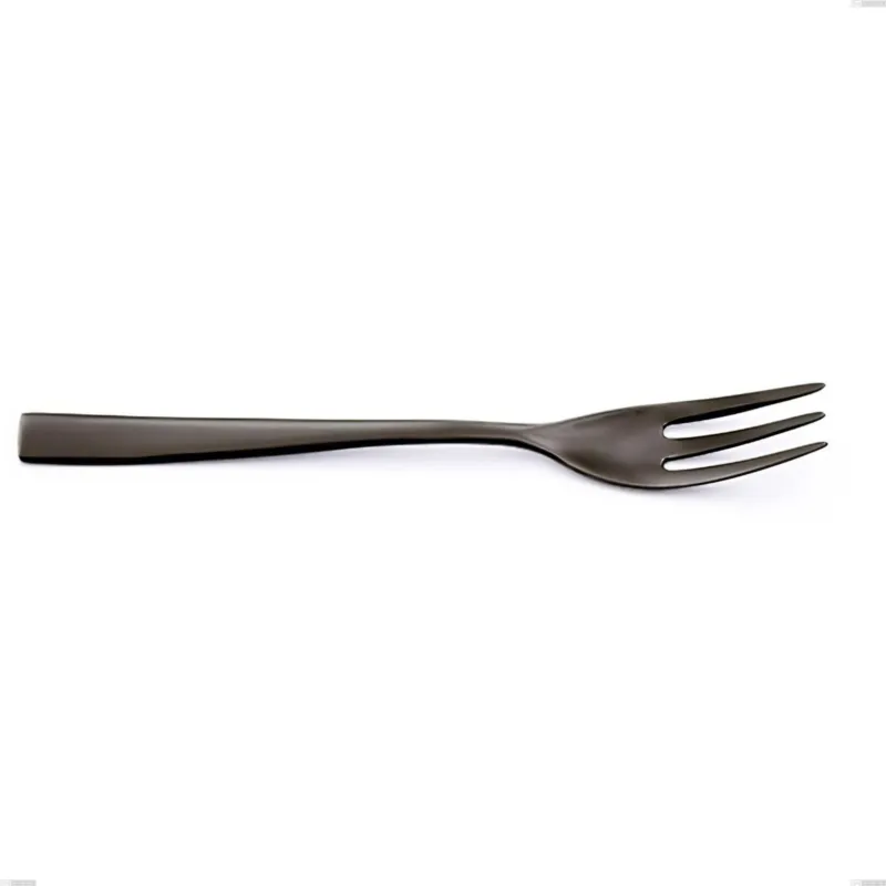 Pagamento Sicuro Forchetta dolce EtoIle PVD Black, Acciaio 18/10 lucido, spessore 4 mm, lunghezza 162 mm, PVD black Eme Posaterie