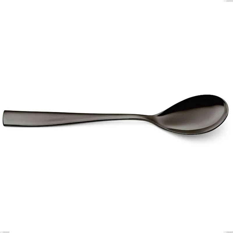 Cucchiaio tavola EtoIle PVD Black, Acciaio 18/10 lucido, spessore 4 mm, lunghezza 220 mm, PVD black Eme Posaterie Promo Stagionale