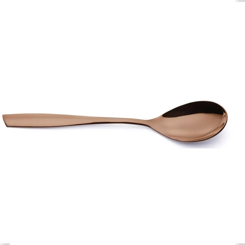 Cucchiaio da servizio ELeven PVD Chocolate, Acciaio 18/10 lucido, spessore 2.5 mm, lunghezza 220 mm, PVD chocolate Eme Posaterie Offerta Lampo