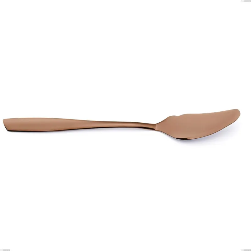 Pagamento Sicuro Coltello pesce ELeven PVD Chocolate, Acciaio 18/10 lucido, spessore 2.5 mm, lunghezza 204 mm, PVD chocolate Eme Posaterie