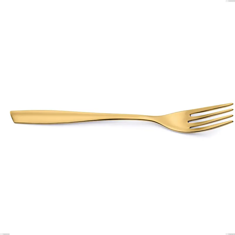Non Perdere Forchetta da servizio Eleven PVD Gold, Acciaio 18/10 lucido, spessore 2.5 mm, PVD oro Eme Posaterie