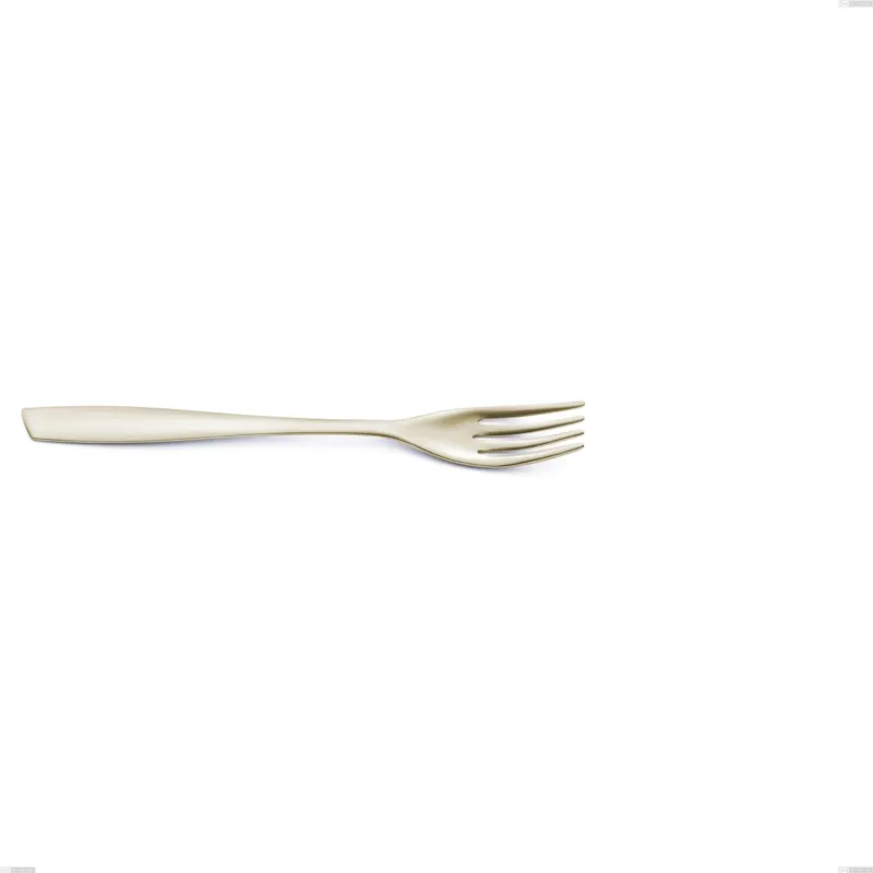 Forchetta frutta Eleven PVD Champagne, acciaio 18/10 sabbiato, spessore 2.5 mm, lunghezza 191 mm, pvd champagne Eme Posaterie Economico