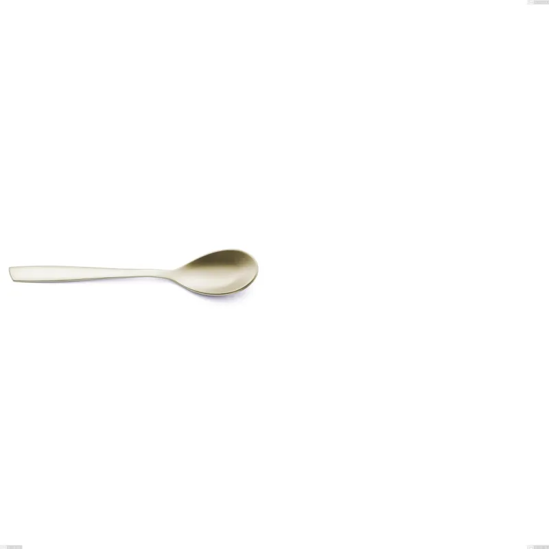 Subito Disponibile Cucchiaino moka Eleven PVD Champagne, acciaio 18/10 sabbiato, spessore 2.5 mm, lunghezza 113 mm, pvd champagne Eme Posaterie