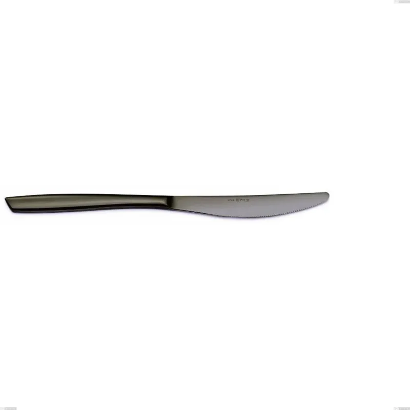 Più Venduto Coltello tavola Eleven Acciaio inox 18/10 PVD Black Eleven lunghezza 238 mm spessore 2,5 mm nero Eme Posaterie