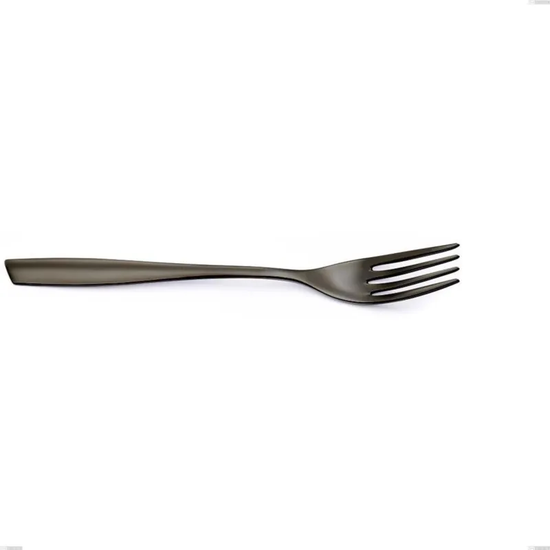 Offerta Lampo Forchetta da servizio Acciaio inox 18/10 PVD Black Eleven lunghezza 252 mm spessore 2,5 mm nero Eme Posaterie