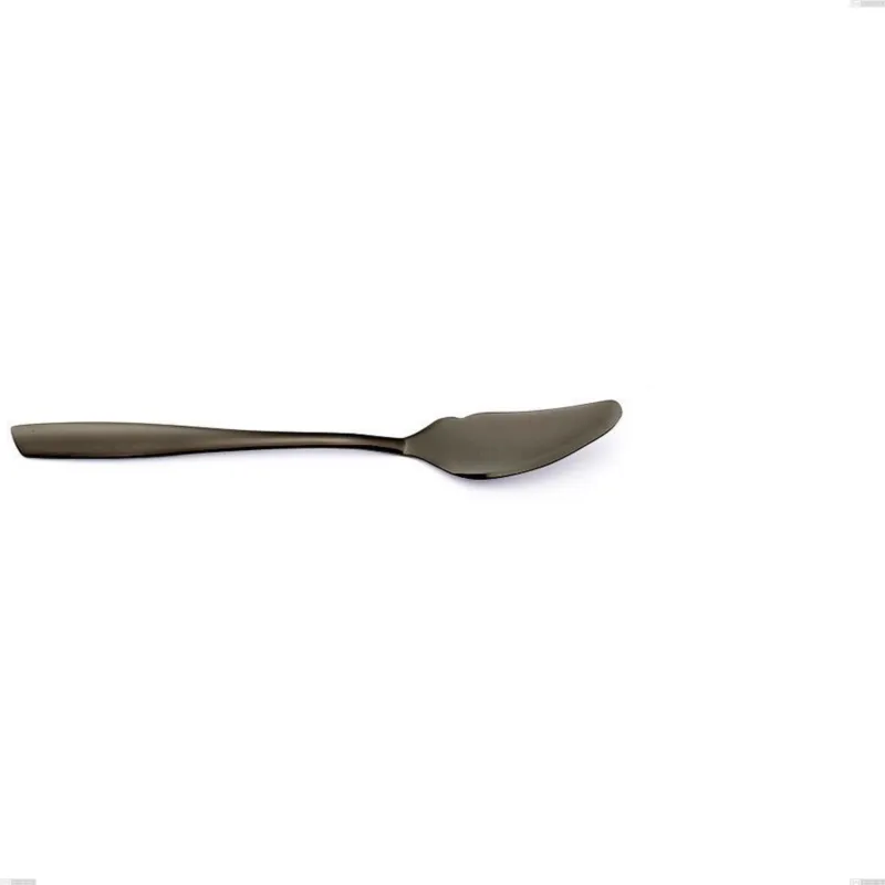 Di Tendenza Coltello pesce Acciaio inox 18/10 PVD Black Eleven lunghezza 204 mm spessore 2,5 mm nero Eme Posaterie