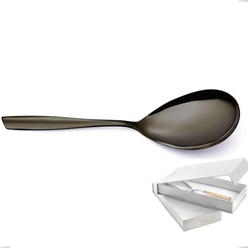 Miglior Prezzo Confezione a libro 1 pezzo pala riso Eleven PVD Black, Acciaio inox 18.10, spessore 2,5 mm Eme Posaterie