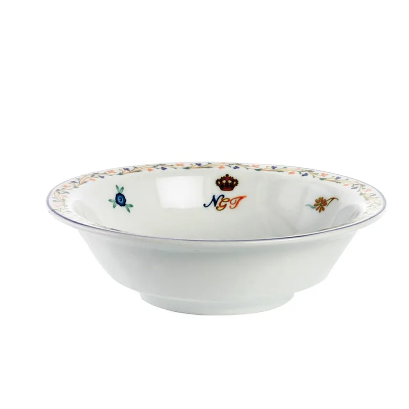 Coppetta macedonia gelato in porcellana Decoro REX FLOWER diametro 13 cm set da 6 PEZZI in porcellana bianca lavabile in lavastoviglie Radif 1820 Bestseller