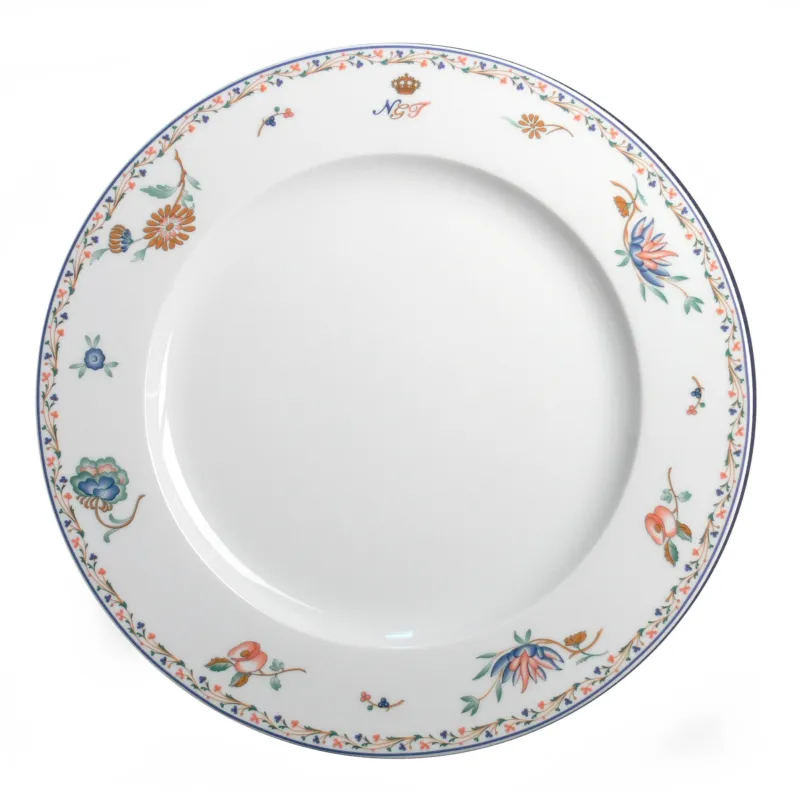 Consegna Rapida Piatto dessert in Porcellana con Falda rinforzata rotondo REX FLOWER 19 cm 6 pezzi lavabile in lavastoviglie Radif 1820