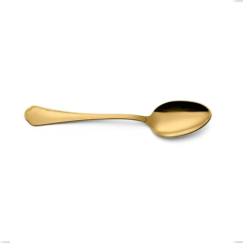 Promozione Esclusiva Cucchiaio tavola Domus Gold, Acciaio 18/10, lunghezza 205 mm spessore 3 mm trattamento PVD Gold Eme Posaterie