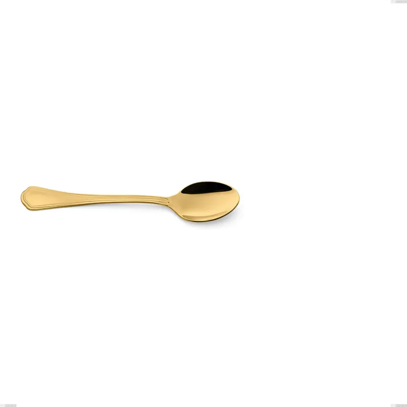 Must-Have Cucchiaino caffè Domus Gold, Acciaio 18/10, lunghezza 142 mm spessore 3 mm trattamento PVD Gold Eme Posaterie