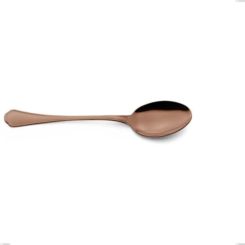 Soddisfatti O Rimborsati Cucchiaio da servizio Domus Chocolate, Acciaio 18/10, lunghezza 240 mm spessore 3 mm trattamento PVD chocolate Eme Posaterie
