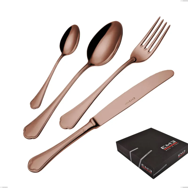 Offerta Confezione regalo 49 pezzi Domus Chocolate, Acciaio 18/10, spessore 3 mm Eme Posaterie