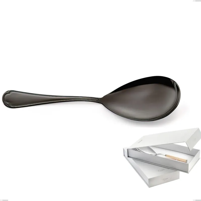 Offerta Del Giorno Confezione a libro 1 pezzo pala riso Domus Black , Acciaio 18/10, spessore 3 mm Eme Posaterie