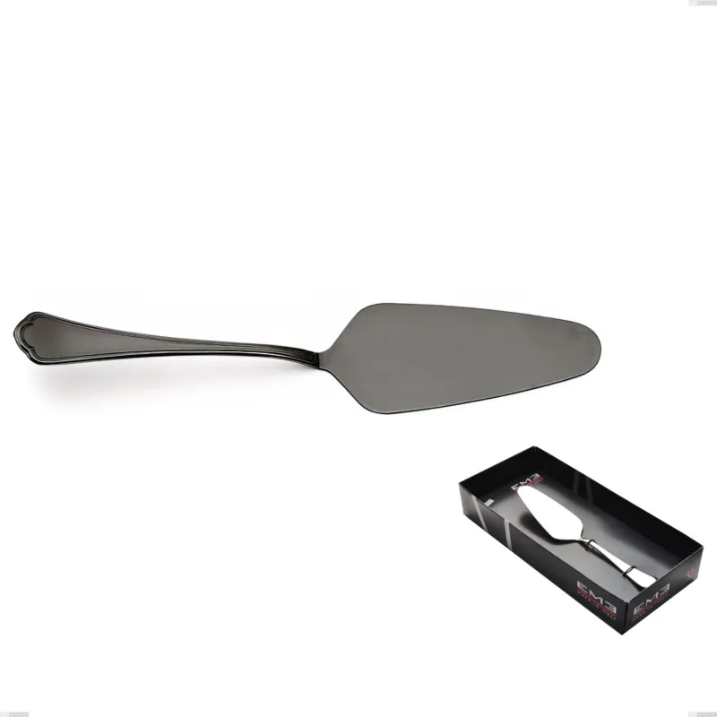 Occasione Imperdibile Confezione vetrina 1 pezzo pala torta Domus Black , Acciaio 18/10, spessore 3 mm Eme Posaterie