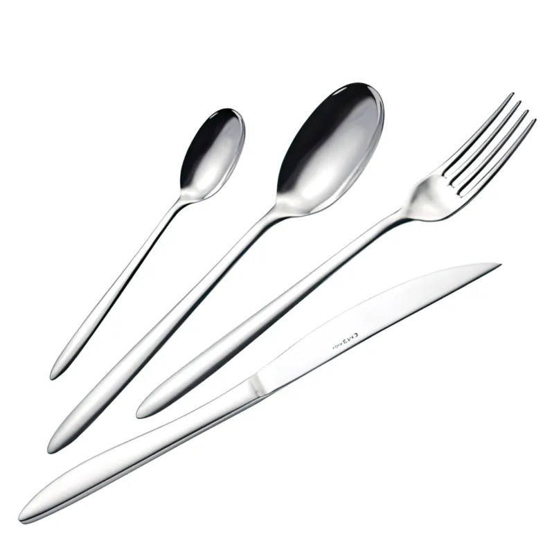 Offerta Del Giorno Servizio Posate LIVE 24 pezzi 6 posti tavola in acciaio 18/10 4 pezzi spessore 2 mm finitura inox lucido Eme Posaterie