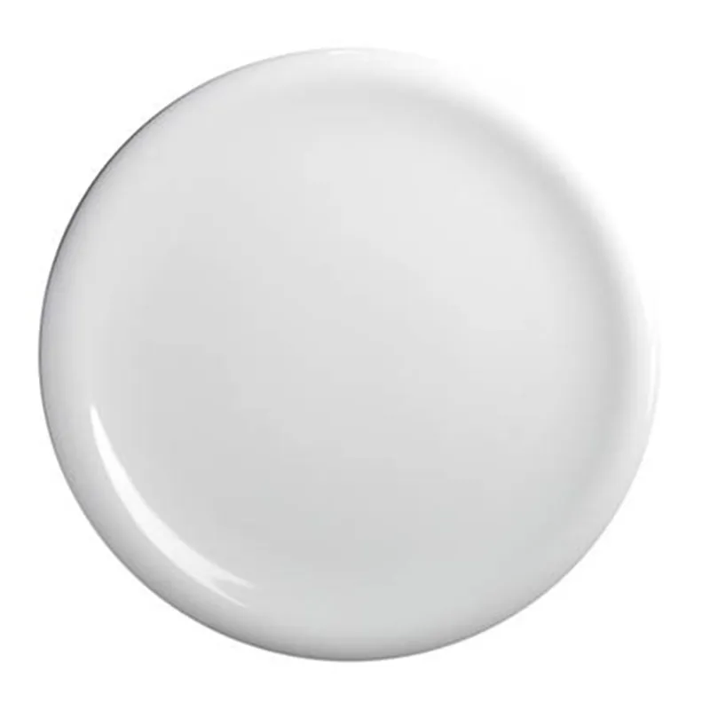Piatto piano in Porcellana Bianca Falda moderna , rotondo SOLE 27 cm 6 pezzi lavabile in lavastoviglie Radif 1820 Prezzo Basso