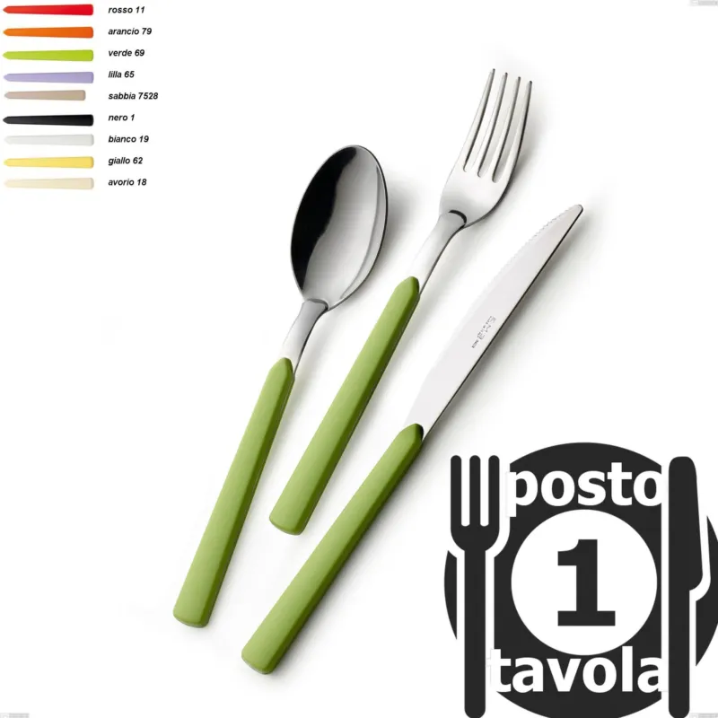 Confezione 1 posto tavola fast, acciaio 18.c Eme Posaterie avorio 18 Compra Adesso