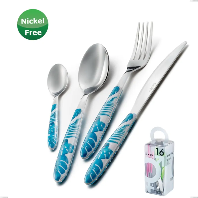 Miglior Prezzo Confezione You&Me 16 pezzi Vero Jungle Turch ese 32, Acciaio 18/0, spessore 2,50 mm Eme Posaterie