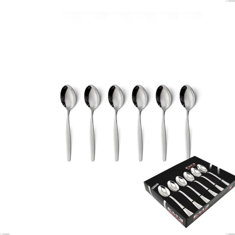 Confezione vetrina 6 pezzi caffè Beme acciaio 18/O (ASI 430 ) Nichel Free, spessore 2 mm cromo lucido Eme Posaterie Compra Adesso