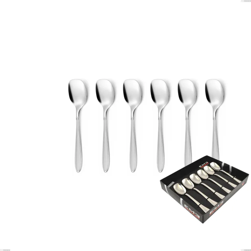Scelto Dai Clienti Confezione vetrina 6 pezzi gelato Kappa Sabbiato, 18/10 (AISI304) , spessore 2,5 mm Eme Posaterie