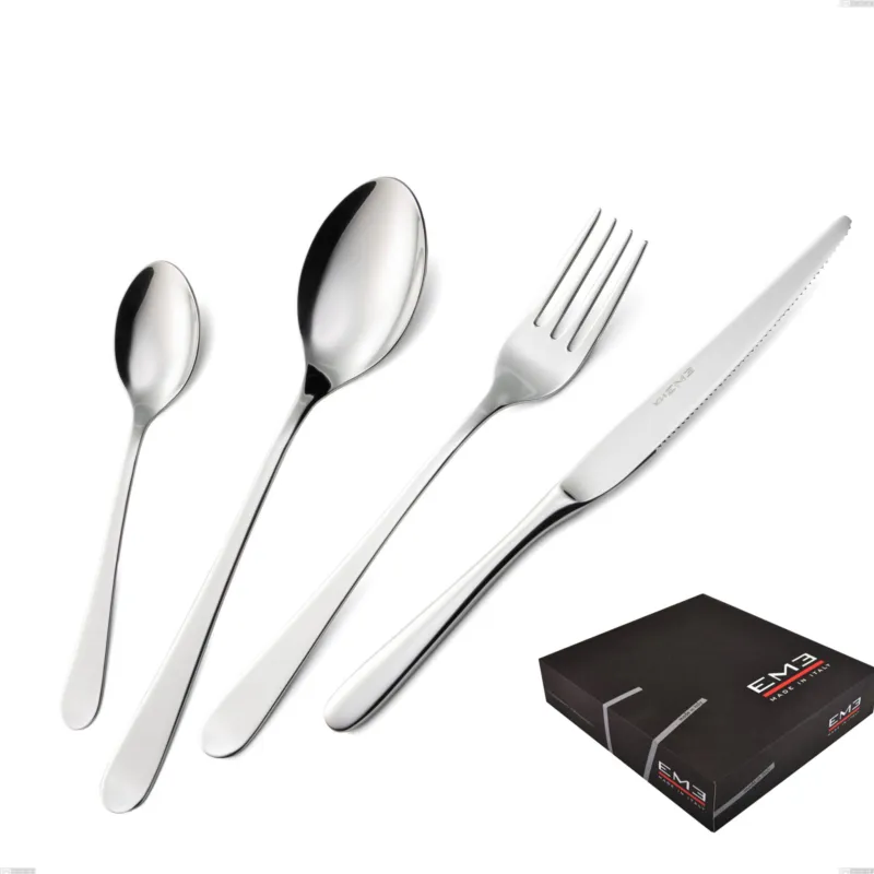 Confezione regalo 49 pezzi Lady, 18/10 (AISI304), spessore 2,5 mm Eme Posaterie Prezzo Scontato