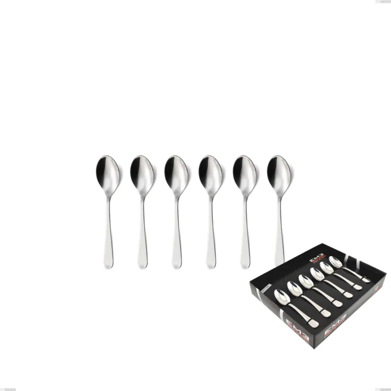 Confezione vetrina 6 pezzi moka Lady, 18/10 (AISI304), spessore 2,5 mm Eme Posaterie Professionale