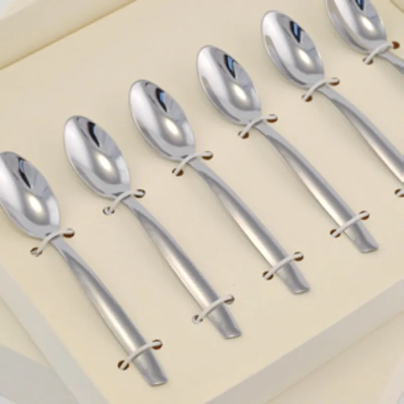 Novità Cucchiaino espresso e moka SHARK in acciaio inox 18/C lucido spessore 2 mm in Confezione Bomboniera Eme Posaterie