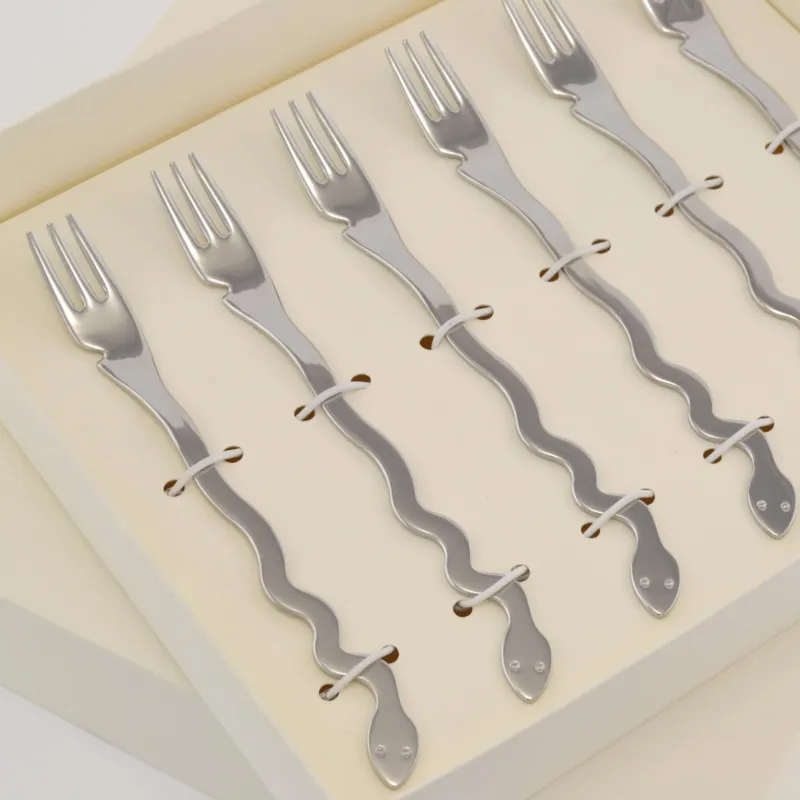 Prezzo Conveniente Forchettine Dessert & Party Temptation 15,5 cm 6 Pezzi inox Lucido in confezione Bomboniera Eme Posaterie