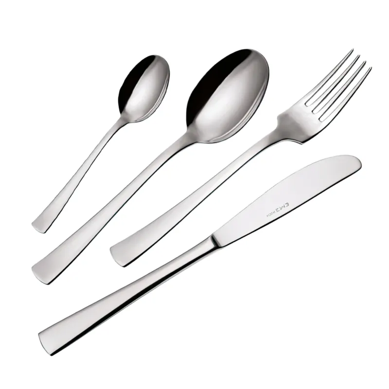 Servizio posate 4 Pezzi DORAM inox 18.10 Lucidato a specchio 2,5 mm Eme Posaterie Ultime Pezzi