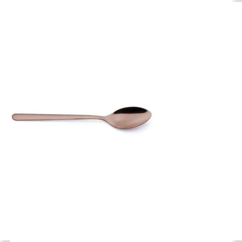 Cucchiaino da caffè VENICE in acciaio 18.10 AISI430, lunghezza 152 mm manico in acciaio Finitura Copper Bronze lavabili in lavastoviglie Eme Posaterie Professionale