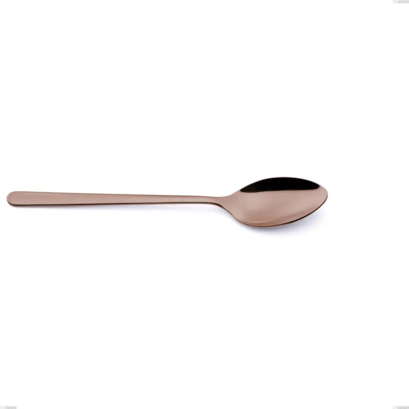 Occasione Cucchiaio da tavola VENICE in acciaio 18.10 AISI430, lunghezza 232 mm manico in acciaio Finitura Copper Bronze lavabili in lavastoviglie Eme Posaterie
